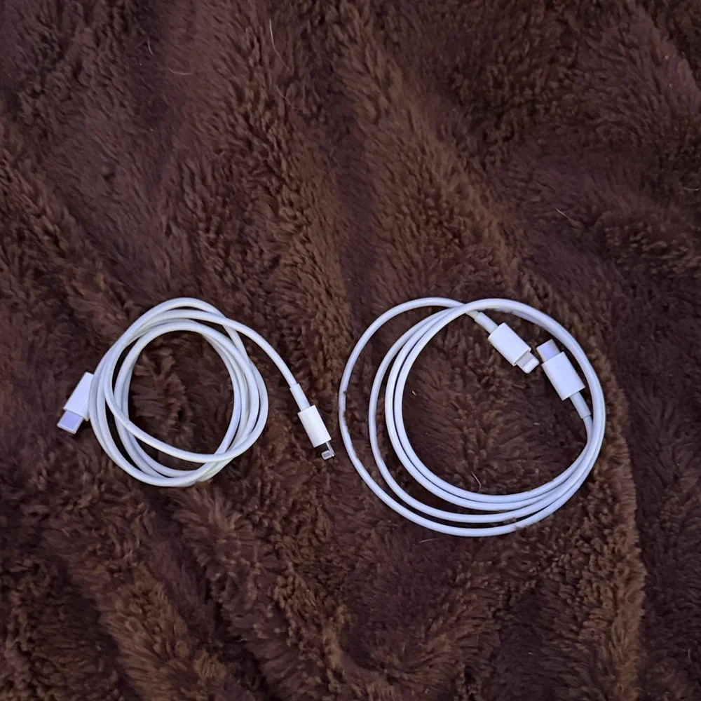 White USB-C to USB Charging Cables - Pack of 2